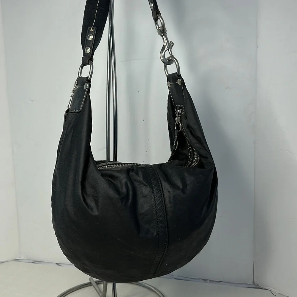 Coach Hampton weekend nylon with leather trim in black